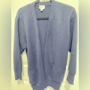 LuLaRoe Peyton cardigan. Navy in color.